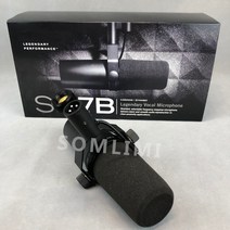 Som프로페셔널 카디오이드 다이나믹 SM7B 마이크 스튜디오 가능한 주파수 응답 마이크 라이브 보컬 녹음 기능용