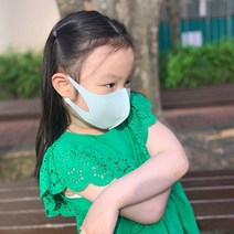 다회용 사계절 숨쉬기편한 패션 마스크/ 어린이용, 민트_XS(3~7세어린이)