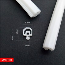 창문 외풍차단 바람막이 틈새막이 방풍비닐 단열필름 현관문 문틈 틈막이 스폰지 문풍지 1m 실리콘 고무 씰링 스트립 충돌 방음 도어 끈 스트립 도어창 밀봉 슬롯 유형 사각형, 흰색 10x10mm