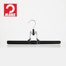 마와 와이드 팬츠 앤 치마용 논슬립 옷걸이 MAT36, 블랙, 1개입