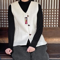 순면60수 고운색감 솜누빔 조끼 1486