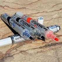 3개묶음 펜텔 일본산 생잉크 Type 후방노크식 화이트 보드마카 문구반점, 블랙, 본상품선택