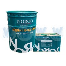 바닥 에폭시페인트 중도 무용제 주차장 창고 노루페인트 크린폭시 라이닝 회색 24KG, 크린폭시 코팅 녹색 16KG, 1개