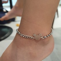 귀여운 아기발찌 은925 미아방지각인가능해요, 16＋2cm, 각인안할래요