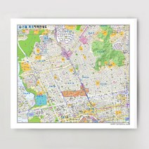 [지번]서울시 강서구 화곡 신월 지역 안내도 150cm x 132cm SE, 1.종이코팅