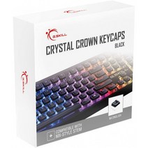 G.SKill Crystal Crown Keycaps - 기계 키보드용 투명 레이어가 있는 키캡 세트 전체 104 키 표준 ANSI 104 English(미국), 단일옵션, 단일옵션, 단일옵션