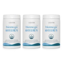 유사나 바이오메가 112캡슐 3병 DHA EPA 정제어유 오메가3, 3개, 112정, 112정