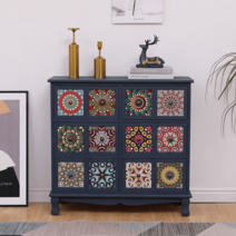 자개농 자개장 수납장 레트로 엔틱가구 정리 나비장, 기본, 화이트 9