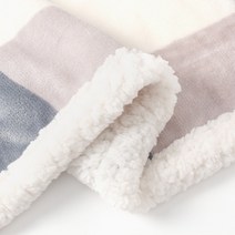 인조양털+극세사 양면 이중보온 두꺼운 겨울 담요 / 부드러운 야외 학생 집