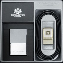 CHARLESTON gift 디자인 정장벨트 명함지갑 세트 벨트 양복 정장 남성 선물 생일 가치 명절