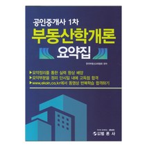 공인중개사 1차 부동산학개론 요약집 (마스크제공), 단품