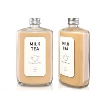 유리병 밀크티병 (C타입)웨이납작쥬스350ml (A), 실버