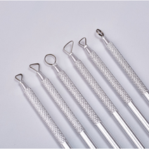 미니스크래퍼 6종세트/점토 도자기 찰흙 조형 도구 도예, 1세트, 미니스크래퍼 6종