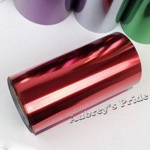 25cm x 100cm (10 40) 금속 PVC 열전달 비닐 열 프레스 커팅 플로터 커터 티셔츠 DIY 호일 필름 종이, Metallic Red