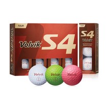 [코리아스퀘어] 볼빅 S4 골프공 12구, 화이트