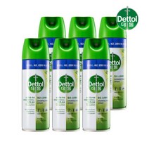 [데톨]데톨 항균 스프레이 모닝듀 450ml x6개 뿌리는 살균 소독, 색상:one color|사이즈:free