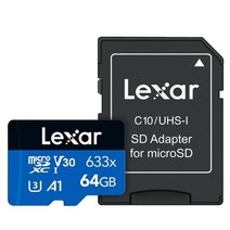 렉사 High-Performance microSDXC UHS-I 633배속 메모리카드, 64GB