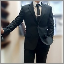 [KT알파쇼핑]젠틀안트 블랙 제일모직원단 울 싱글 수트 GR-JBLACK