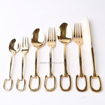 고려알파라인 싱글링 골드 고리 커트러리 7가지 선택형, 상세설명 참조, 디너포크