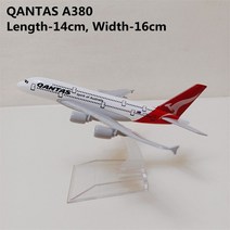 비행기모형 Alloy Metal Air QANTAS Spirit Of Australia Airlines Airbus 380 A380 Airways Diecast 비행기 모형 항공기, [01] 16cm