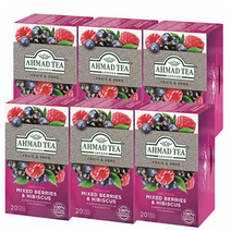 아마드 믹스베리 앤 히비스커스 허브차 티백, 40g, 20개입, 6개