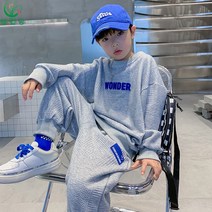 셀럽당 소년남용 루즈핏 스트라이프 맨투맨+조깅스 팬츠 세트 주니어 트레이닝복세트
