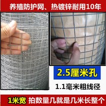 철조망 강철 메쉬 와이어 울타리 아연 도금 동물출입 방지용 철근 그물, 2.5cm홀x1.1굵기 1m너비개