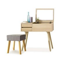 라벨라F 페인 800 레트로 편수 화장대+스툴 세트.미아트