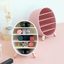 여대생 화장대정리 립스틱 칸막이 정리함 화장품박스 화장대서랍장 데스크정리 화장실, 1개, 로즈핑크