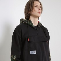 타미힐피거 컬러블록 카모 후드 티셔츠 (T32B6TTO33TMT1BDS)
