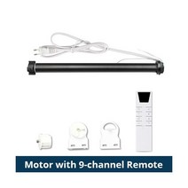 Zemismart Tuya Zigbee 롤러 쉐이드 모터 (38mm Tube 아마존 에코 구글홈 스마트싱스로 컨트롤 할 수 있습니다, Motor with Remote9, CHINA, UK plug