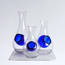 히야또 유리 사케병 도쿠리 술병, 중 (500ml), 500ml