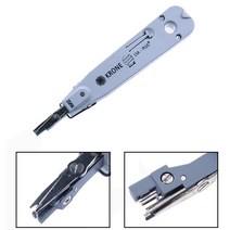 조정 가능한 실버 크로네 LSA-플러스 텔레콤 전화 용 센서가있는 펀치 다운 도구 RJ11 LAN 네트워크 Cat5 R, 한개옵션0