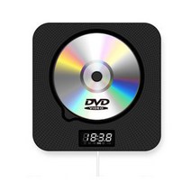 벽걸이 CD 플레이어 가정용 dvd 고화질 비디오 카메라 블루투스 영어 학습 재수 CD 플레이어, 블랙