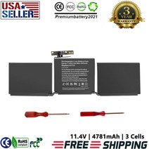 NEW A1713 노트북 배터리 for 애플 맥북 프로 13 인치 A1708 A1713 2016 2017, MPXR2 MPXR2LL/A