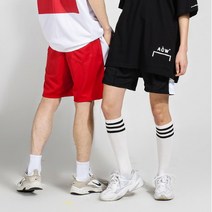[트레져] 져지 절개배색 트레이닝 반바지