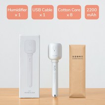 자동습도조절가습기 대형 대용량 세척쉬운 안방 사무실JISULIFE 미니 공기 가습기 무제한 휴대용 사일런트, 06 2200mAh Kit 1