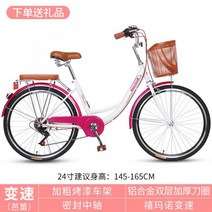 성인 라이트 출퇴근 가변 속도 자전거 다혼스피드D9 미니벨로, 26인치, I7속