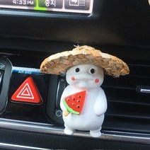 어설렘 밀짚모자 지방이 석고방향제, 블랙체리