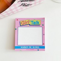 Girl Talk Memopad 걸톡메모패드, 1개