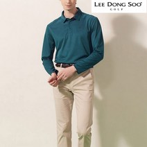 [이동수골프] 남성 클래식 긴팔 레귤러 핏 봄 카라 골프 셔츠