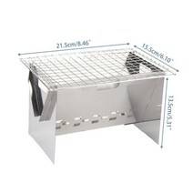 캠핑 그릴 숯불 미니 접이식 웨버 야외용 화로대 휴대용 바베큐 스토브 야외 스테인레스 스틸 바베큐 그물 카드 유형 장작 스토브 바베큐 랙 스토브