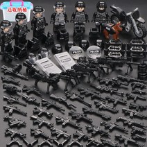 중국 레고 호환 블록 전투 해병대 해군 특수 경찰 군인 사람 피규어 미군, AM