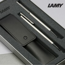 [라미]LAMY 로고 스틸 볼펜+샤프+펜파우치 세트(105set) / RAMY / 무료각인 / 공식수입처 제품 / 병행 아님, 각인 있음, 선물포장(쇼핑백)