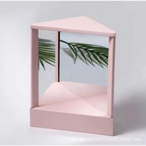 반전거울 성형외과거울 좌우반전 화장대거울, 라이트 블루 18.5x17.5x22cm