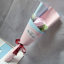 비누꽃 비누꽃바구니 꽃다발 플라워박스 10pcs 인공 장미 비누 꽃 여자 친구 데이, 라일락 색