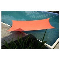 대형 카페 테라스 차광막 캐노피 루프탑 차단막 차양막 햇빛가림막, 코랄레드 3mx3m 방수 천 +D자형 버클