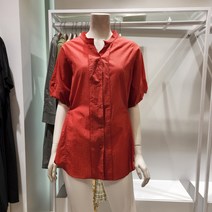 올리비아로렌 차이나넥 뒤허리 스트링 블라우스