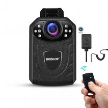 BOBLOV KJ21 Pro 경찰 바디캠 HD1296P 고화질 나이트비전 모션감지 최대 10시간 연속녹화 리모컨 컨트롤 32GB메모리 기본 포함, 32GB