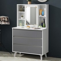 신혼 부부 커플 원룸 3단 서랍장 선반 테이블 화장대 학생 추천 정리함, 엘다